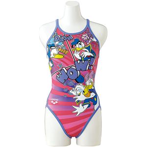 デサント ARENA(アリーナ) Disney スーパーフライバック DIS7351W ピンク×ライラ×ブラック Oサイズ