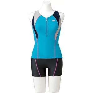 デサント ARENA(アリーナ) Water Exercise セパレス(差し込みフィットパッド) FLA7722W ピーコックB×Bグレイ×ネイビーN×Lグレイ XOサイズ
