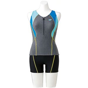 デサント ARENA(アリーナ) Water Exercise セパレス(差し込みフィットパッド) FLA7722W モクK×ブラック×ブルー×Bターコ Oサイズ