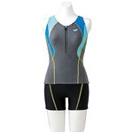 デサント ARENA(アリーナ) Water Exercise セパレス(差し込みフィットパッド) FLA7722W モクK×ブラック×ブルー×Bターコ Sサイズ