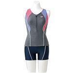 デサント ARENA(アリーナ) Water Exercise セパレス(差し込みフィットパッド) FLA7722W モクK×ネイビーN×ライラ×Fピンク Oサイズ