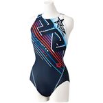 デサント ARENA(アリーナ) AQUA RACING セイフリーバック(着やストラップ) FAR7567W ネイビー×トリコ XOサイズ
