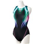 デサント ARENA(アリーナ) AQUA RACING セイフリーバック(着やストラップ) FAR7569W ブラック×ピンク Oサイズ