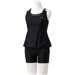 デサント ARENA(アリーナ) Body Cover 大きめカラースナップ付きセパレーツ(差し込みフィットパッド) FLA7747W ブラック×ブラック×ブラックホワイト×Nホワイト Oサイズ