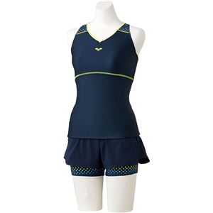 デサント ARENA(アリーナ) Body Cover アクアランスタイル(差し込みフィットパッド) FLA7748W ネイビーN×Dネイビー×ネイビーブルー×Uグリーン×ブラック Lサイズ