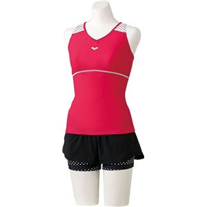 デサント ARENA(アリーナ) Body Cover アクアランスタイル(差し込みフィットパッド) FLA7748W マゼンタ×ブラックホワイト×ホワイトピンク×マゼンタ×ブラック XOサイズ
