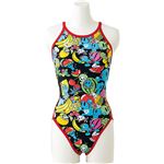 デサント ARENA（アリーナ） TOUGH SUIT スーパーフライバック FSA7618W ブラック×レッド×ブラック Oサイズ