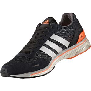 adidas（アディダス） ランニングシューズ CG3042 コアブラック×ソリッドグレー×ソーラーオレンジ 24.5cm