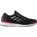 adidas（アディダス） ランニングシューズ CG5342 コアブラック×シルバーメット×ショックピンク 22.5cm