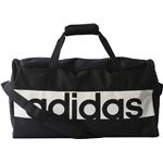 adidas（アディダス） リニアロゴチームバッグ（M） ブラック×ブラック×ホワイト M BVB06