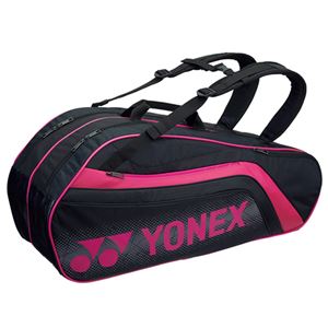 Yonex(ヨネックス) TOURNAMENT SERIES ラケットバック6 リュック付き(ラケット6本用) ブラック×ピンク BAG1812R 商品写真