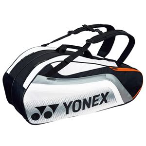 Yonex(ヨネックス) TOURNAMENT SERIES ラケットバック6 リュック付き(ラケット6本用) ブラック×ホワイト BAG1812R 商品画像