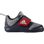 adidas(アディダス) インファントシューズ BABY FortaPlay AC I BY8865 ミディアムグレイヘザー×スカーレット×カレッジネイビー 13.0cm