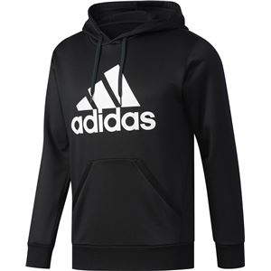 adidas(アディダス) M ESSENTIALS ライトスウェットパーカー (裏毛) DJP51 ブラック×ホワイト J/O