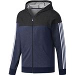 adidas(アディダス) HM デニムスウェットジップアップパーカー M DUP65 ナイトインディゴ J/L