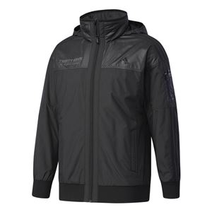 adidas(アディダス) M adidas 24/7 ウインドブレーカー ジャケット (裏起毛) DUQ97 ブラック J/L