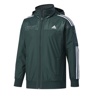 adidas(アディダス) M adidas 24/7 ウインドブレーカー ジャケット (裏起毛) DUQ97 グリーンナイト J/L