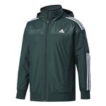 adidas(アディダス) M adidas 24/7 ウインドブレーカー ジャケット (裏起毛) DUQ97 グリーンナイト J/L