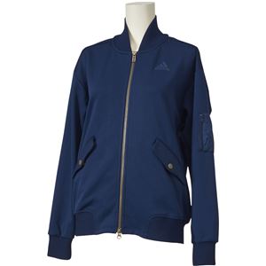 adidas(アディダス) W 24/7 ファブリックミックス ボンバー ジャージジャケット DUV20 カレッジネイビー J/L