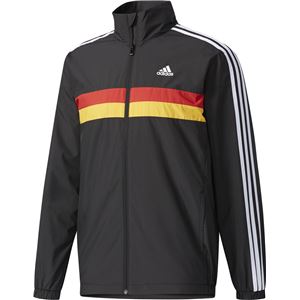 adidas(アディダス) M ESSENTIALS カントリーシリーズウインドブレーカージャケット (裏起毛) DUV74 ブラック×ブラック J/L 商品画像