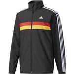 adidas(アディダス) M ESSENTIALS カントリーシリーズウインドブレーカージャケット (裏起毛) DUV74 ブラック×ブラック J/L