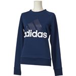 adidas(アディダス) W リニアクルーネックスウェット BX374 カレッジネイビー J/L