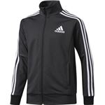 adidas(アディダス) Boys adidasDAYS' デニム風ジャージ ジャケット DJH60 ブラック×ホワイト J130