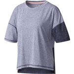 adidas(アディダス) W M4Tトレーニング KNITルーズ半袖Tシャツ DUQ46 トレースブルー×トレースブルー J/L