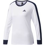 adidas(アディダス) W Team カラーブロック TEE 長袖 DUV29 ホワイト J/L