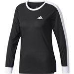 adidas(アディダス) W Team カラーブロック TEE 長袖 DUV29 ブラック J/OT