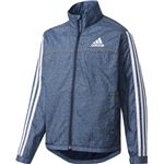 adidas(アディダス) Boys adidasDAYS' デニム風ウインドブレーカージャケット(裏起毛) DUV91 カレッジネイビー J130