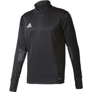 adidas（アディダス） TIRO17 トレーニングトップ MLE44 ブラック×ダークグレー×ホワイト J/L