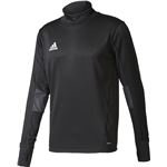 adidas（アディダス） TIRO17 トレーニングトップ MLE44 ブラック×ダークグレー×ホワイト J/M