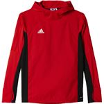 adidas（アディダス） KIDS TIRO17 ウォームトップ（裏アルミ付） BRR76 スカーレット×ブラック×ホワイト J130