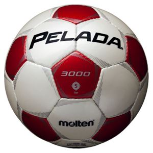 モルテン(Molten) サッカーボール5号球 ペレーダ3000 シャンパンシルバー×メタリックレッド F5P3000WR 商品写真