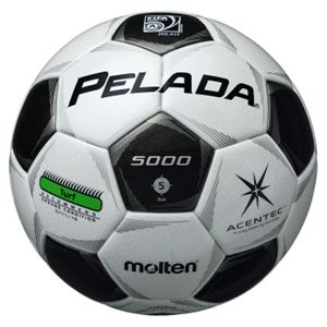 モルテン(Molten) サッカーボール5号球 ペレーダ5000芝用 スノーホワイト×メタリックブラック F5P5000 商品画像