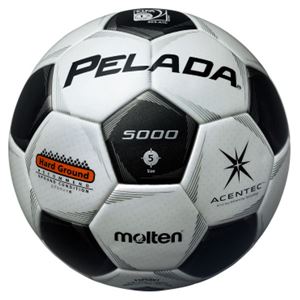 モルテン(Molten) サッカーボール5号球 ペレーダ5000土用 スノーホワイト×メタリックブラック F5P5001 商品画像