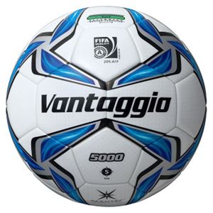 モルテン(Molten) サッカーボール5号球 ヴァンタッジオ5000芝用 スノーホワイト×ブルー F5V5000 商品写真