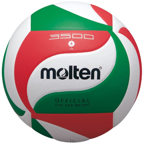 (モルテン Molten) バレーボール (4号球) 人工皮革 高耐久性 V4M3500 (運動 スポーツ用品) b04