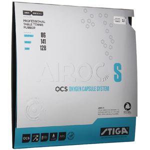 STIGA(スティガ) テンション系裏ソフトラバー AIROC S(エアロック S)ブラック 中厚 商品画像