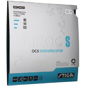 STIGA（スティガ） テンション系裏ソフトラバー AIROC S（エアロック S）ブラック 厚