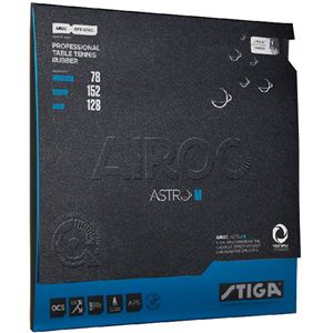 STIGA(スティガ) テンション系裏ソフトラバー AIROC ASTRO M(エアロックアストロ M)ブラック 中厚 商品画像