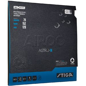 STIGA（スティガ） テンション系裏ソフトラバー AIROC ASTRO M（エアロックアストロ M）ブラック 中厚