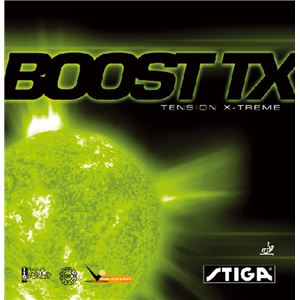 STIGA(スティガ) テンション系裏ソフトラバー BOOST TX(ブースト TX) レッド 中厚 商品画像