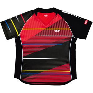 TSP 卓球アパレル レディスシャギーシャツ 032413 レッド SS