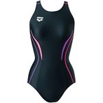 ARENA（アリーナ） AQUA RACING セーフリーバック（着やストラップ） ARN8051W ブラック×Pパープル×Fピンク XO