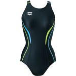 ARENA（アリーナ） AQUA RACING セーフリーバック（着やストラップ） E体 ARN8051WE ブラック×グリーンF×ブルーF XB