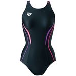 ARENA（アリーナ） AQUA RACING セーフリーバック（着やストラップ） E体 ARN8051WE ブラック×Pパープル×Fピンク XA
