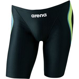 ARENA（アリーナ） AQUA RACING ジュニアハーフスパッツ ARN8052MJ ブラック×グリーンF×ブルーF R150