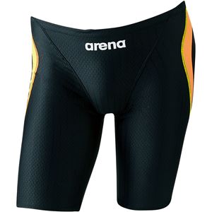 ARENA（アリーナ） AQUA RACING ジュニアハーフスパッツ ARN8052MJ ブラック×オレンジF×イエローF R150